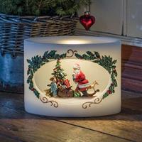 Konstmide CHRISTMAS Echte waskaars LED Kerstman met kind