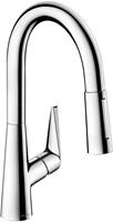 Hansgrohe Talis S16-H160 Eéngreeps keukenmengkraan met uittrekbare vaatdouche Talis S (73850)