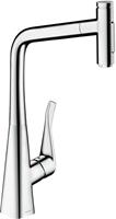 hansgrohe Spültischmischer 320 Metris Select M71 Ausziehbrause 2jet sBox chrom-"41065315"