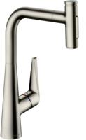 hansgrohe Küchenarmatur »M51« M5117-H300 Einhebel-Küchenmischer mit Ausziehbrause Edelstahl Finish