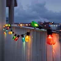 Konstmide CHRISTMAS Lichterkette Biergarten 20 LED-Tropfen bunt