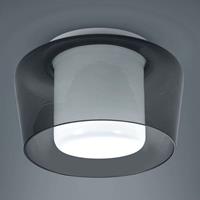 Helestra Canio Glas-Deckenleuchte, rauchgrau