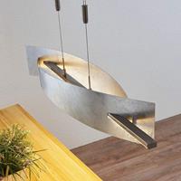 Lucande LED-Hängeleuchte Marija, Blende senkrecht, silber