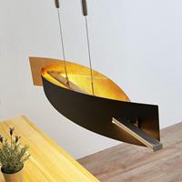 Lucande LED-Hängeleuchte Marija, Blende senkrecht, schwarz