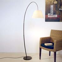 J. Holländer Slanke vloerlamp Bambus Bogen