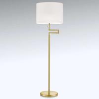 Knapstein Richtbare LED vloerlamp Lilian, mat messing