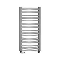 sapho Handdoekradiator  Egeon Gebogen 59.5x81.8 cm Zilver 