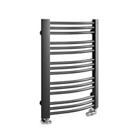 sapho Handdoekradiator  Egeon Gebogen 59.5x81.8 cm Antraciet 