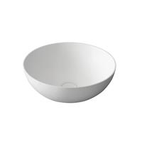 sapho Waskom  Thin Rond 39x14.5 cm Solid Surface Wit 