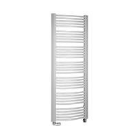 sapho Handdoekradiator  Egeon Gebogen 59.5x174.2 cm Zilver 