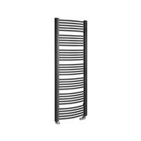 sapho Handdoekradiator  Egeon Gebogen 59.5x174.2 cm Antraciet 