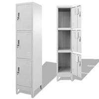 Lockerkast met 3 vakken 38x45x180 cm