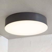 Lampenwelt.com LED buiten plafondlamp Lahja, IP65, donkergrijs