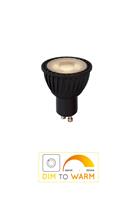 Lucide LED-Reflektor GU10 5W dim to warm, schwarz