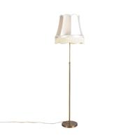 QAZQA Vloerlamp parte fl - Crème - Landelijk / Rustiek - D 450mm