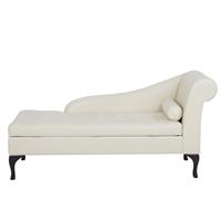 Beliani PESSAC Chaise longue Wit Polyester