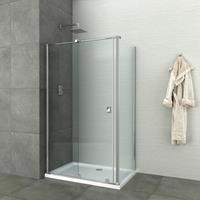 badstuber Flat schuif douchecabine 120x90cm 8mm glas anti-kalk