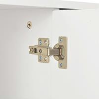 Dressoir 107x35x76 cm hoogglans wit