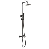 Douche Concurrent Regendoucheset Opbouw Best Design Albi Thermostaatkraan Ø 20 cm Gunmetal 