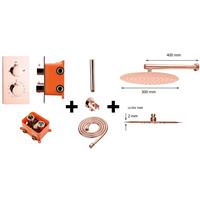 Douche Concurrent Lyon one pack inbouw regendouche rosé mat goud