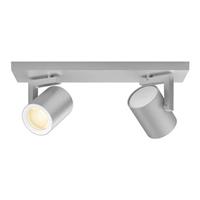 Philips Bluetooth Argenta Aufbaustrahler - weißes und farbiges Licht - 2-Licht - Aluminium