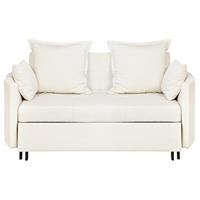 Beliani HOVIN Bankenset Beige Polyester 133x187