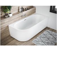 Riho Desire hoekbad acryl bad Hoekopstelling Rechts 184x84cm met sifon glans wit B088001005