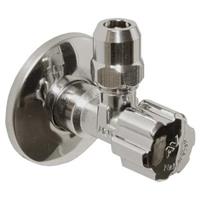 Sanivesk hoekstopkraan met rozet 1/2x10 4pp