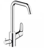 hansgrohe Keukenmengkraan Focus enkel hendel keukenmixer 260 met uitschakelventiel 31823000
