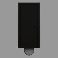 etsero Brush-up inbouw toiletborstel mat zwart