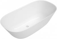 Villeroy & Boch Theano vrijstaand duobad - 155x75cm - kunststof quaryl - ovaal - Alpin Wit ubq155anh7f200v-01