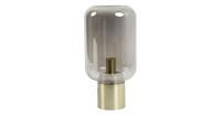 Light & Living Light&Living Tafellamp ARTURAN glas smoke brons L 52 x Ø22