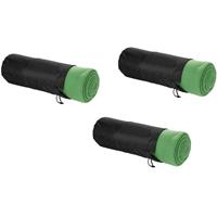 3x Fleece deken groen 150 x 120 cm Groen