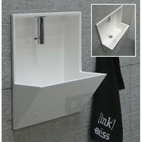 INK Recess Fonteinpack 40x21x40cm Polystone incl. fonteinkraan, design sifon, design plug en montageset Glans wit 3404530