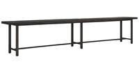 Beam Black Eetbank 240x35x47 - Gerecycled Teakhout Zwart Gebeitst