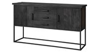 24Designs Beam Black NO.2 Dressoir 158x43x90 - Gerecycled Teakhout