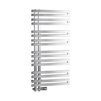 Sapho Designradiator  Volga Recht 50x97.6 cm 265W Geborsteld RVS 