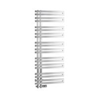 Sapho Designradiator  Volga Recht 50x123.8 cm 311W Geborsteld RVS 