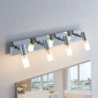 LINDBY Badkamer plafondlamp Zela, 4 lampjes, 53 cm lengte