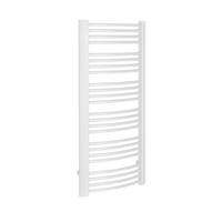 Sapho Handdoekradiator  Egeon Gebogen 59.5x123.8 cm Wit 