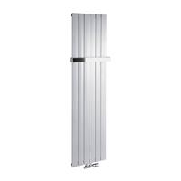 Sapho Designradiator  Colonna Recht Middenaansluiting 45x180 cm 910W Zilver 