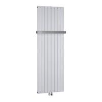 Sapho Designradiator  Colonna Recht Middenaansluiting 60.2x180 cm 1205W Zilver 