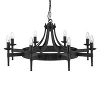 Searchlight Kasteel kroonluchter Cartwheel IIØ 85cm 2428-8BK