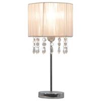 Schreibtischlampe Weiß Rund E27 - VIDAXL