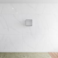 Lagom volledig naadloos solid surface nis 30cm mat zwart geschikt voor in of opbouw.