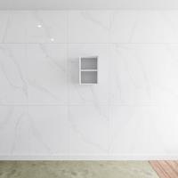 Lagom volledig naadloos solid surface nis 45cm mat wit geschikt voor in of opbouw.