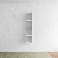 Lagom volledig naadloos solid surface nis 150cm mat wit geschikt voor in of opbouw.