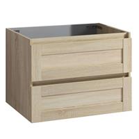 Douche Concurrent Badkamermeubel Onderkast Differnz Reno 74.5x49.5x55cm MDF Eiken Softclose