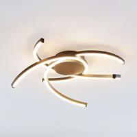 Lindby Katris LED-Deckenleuchte, 58 cm, schwarz