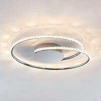 Lindby Joline LED-Deckenleuchte, Kristall, 45 cm